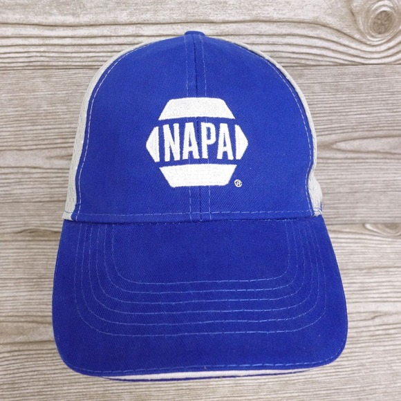 NAPA AUTO PARTS LOGO BLUE ADJUSTABLE BASEBALL HAT CAP - Picture 1 of 11